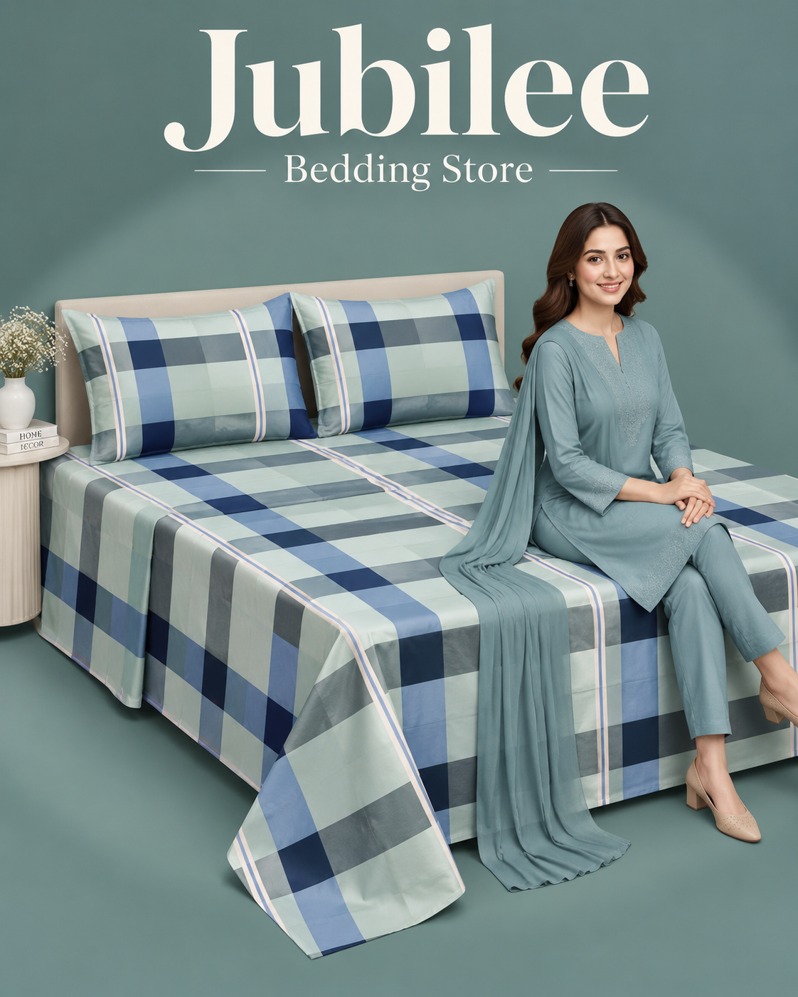 Jubilee Royal Blossom Cotton Bedsheet