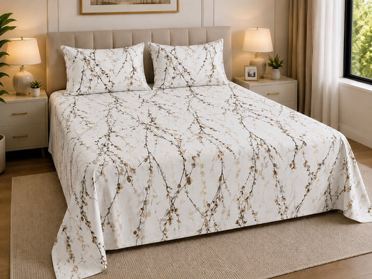 Soft Willow Ivory Bedsheet