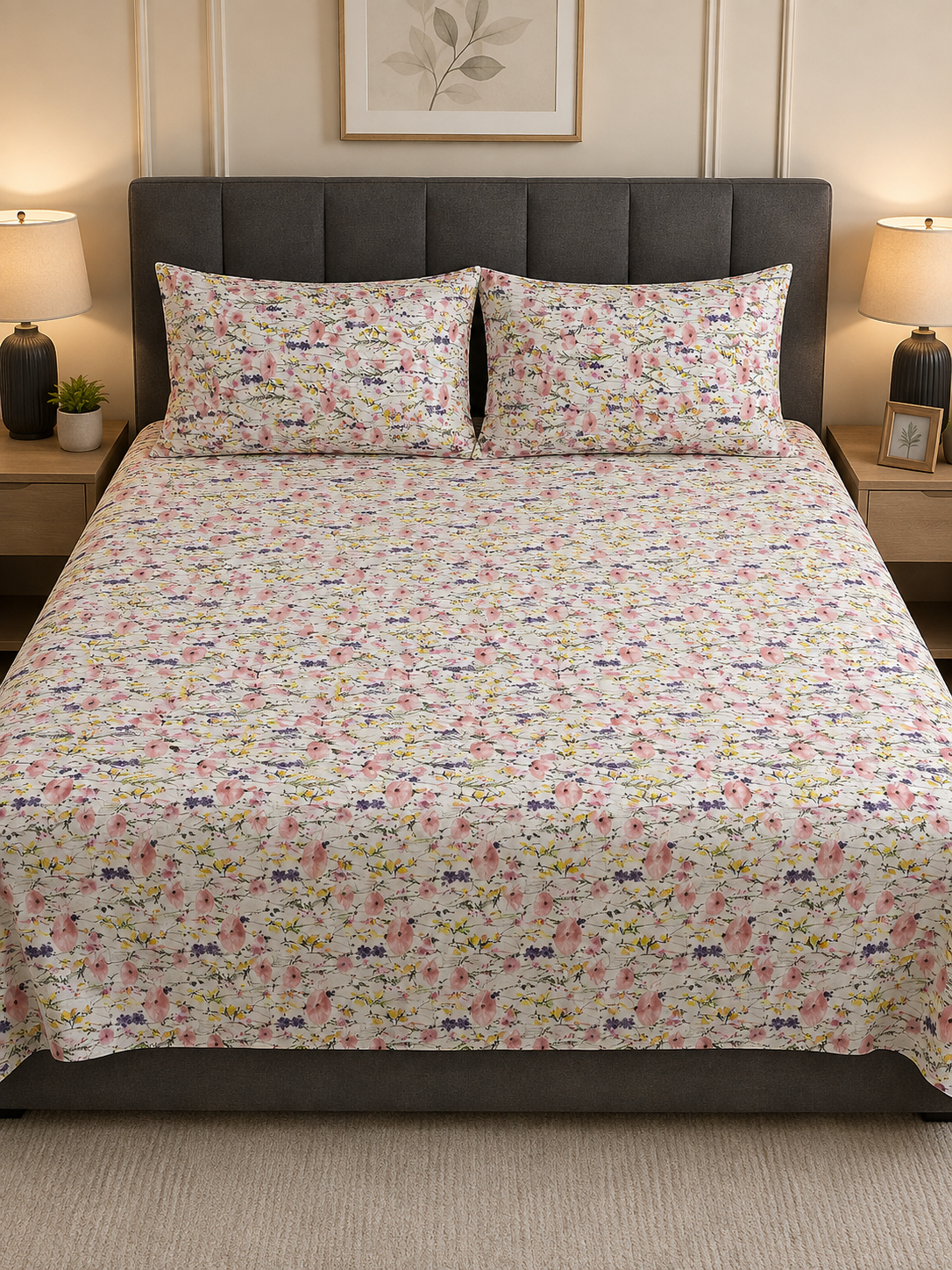 Rose Charm Cotton Bedsheet