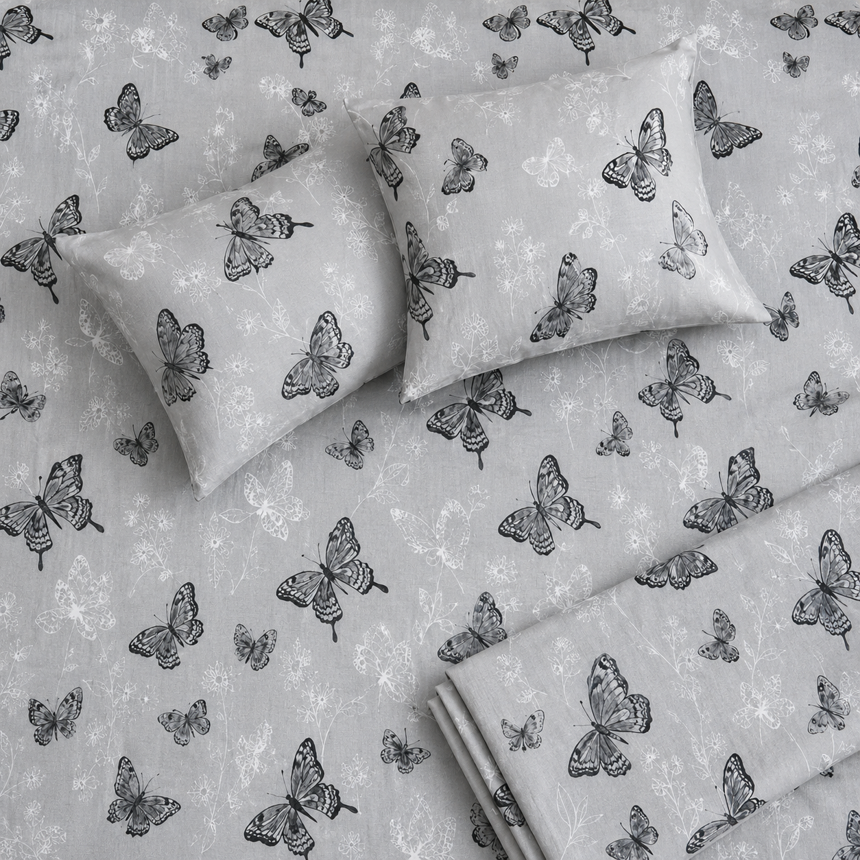 Royal Butterfly Printed Bedsheet