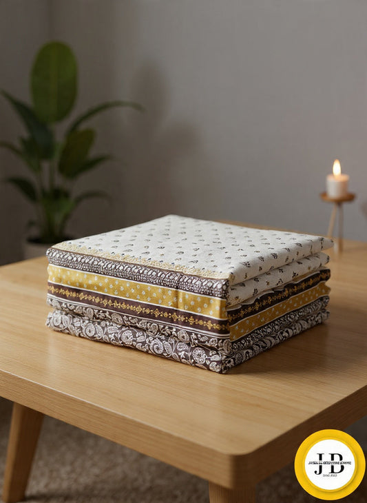 Elegant Geometric Print Bedsheet – Fade-Proof & Ultra Soft