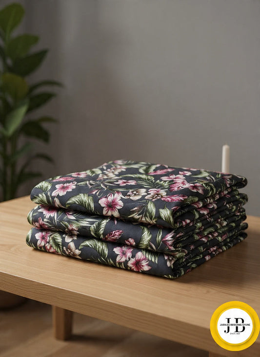 Premium Grey Bedsheet – Minimalist Look, Soft Touch Fabric