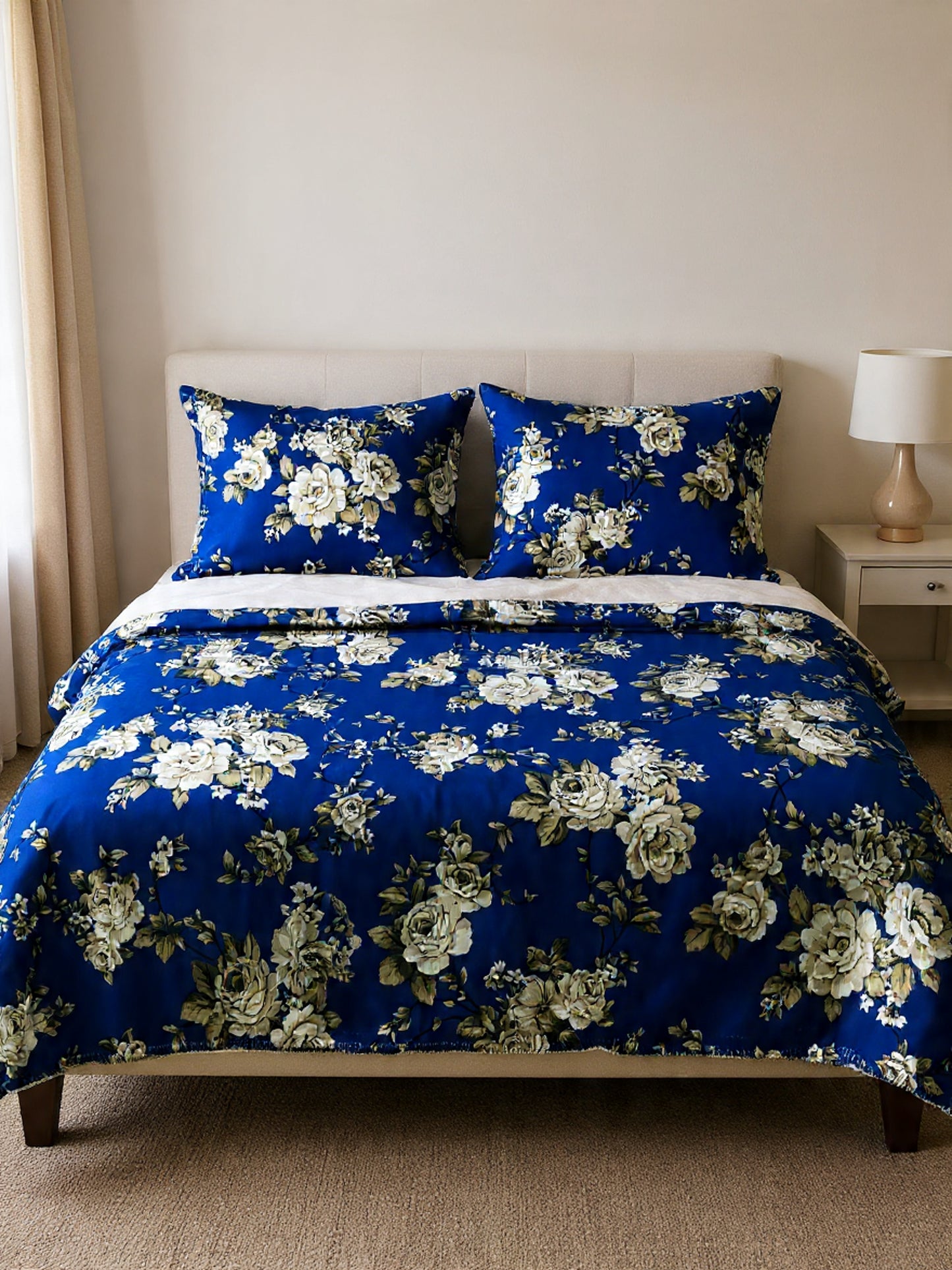 Glam Cotton Bedsheet – Vibrant Colors, Smooth Premium Texture