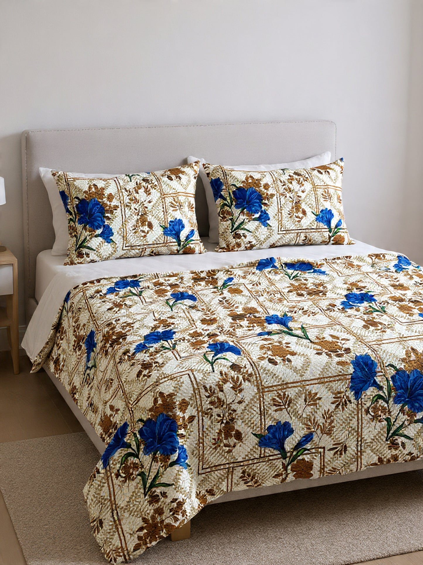 Ivory Off-White Elegant Bedsheet Set – Breathable Cotton Comfort Bedsheet