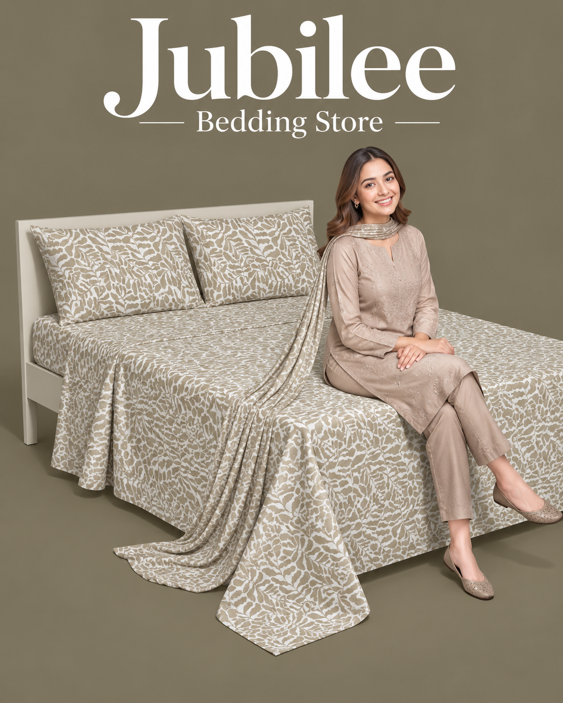 Jubilee Blooming paradise Cotton Bedsheet