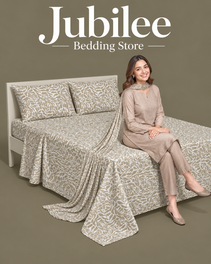 Jubilee Blooming paradise Cotton Bedsheet