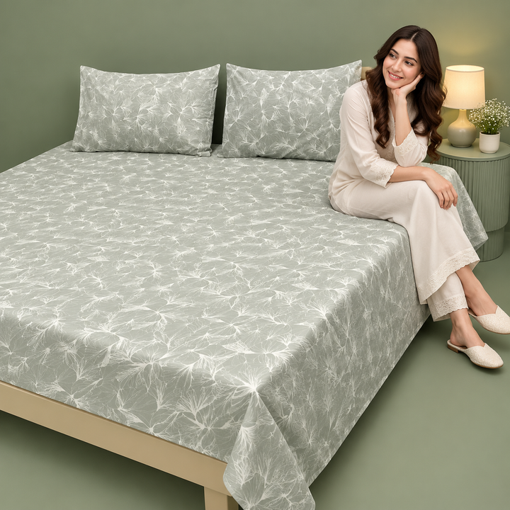 Silver Cloud Cotton bedsheet