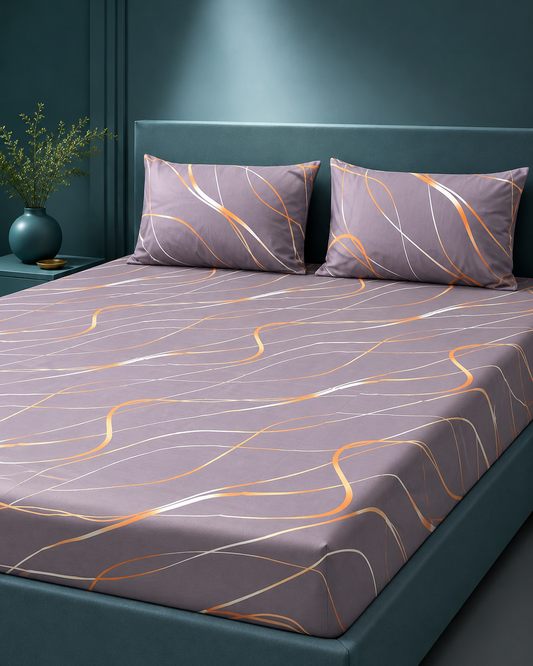 Amber waves Cotton bedsheet