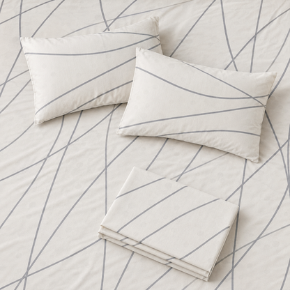 Ivory Stone Abstract Premium line Bedsheet