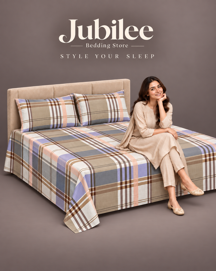 Classic Plaid Check Bedsheet Set