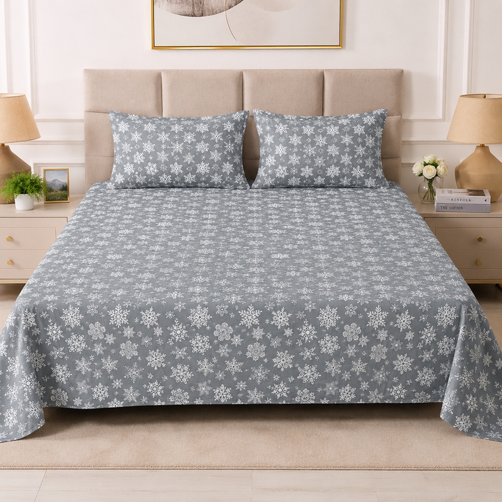 Elegant Willow Beige Bedsheet