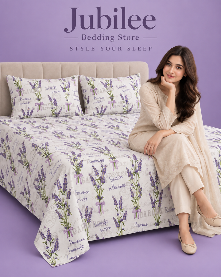 Provence Purple Flower Design Soft Bedding