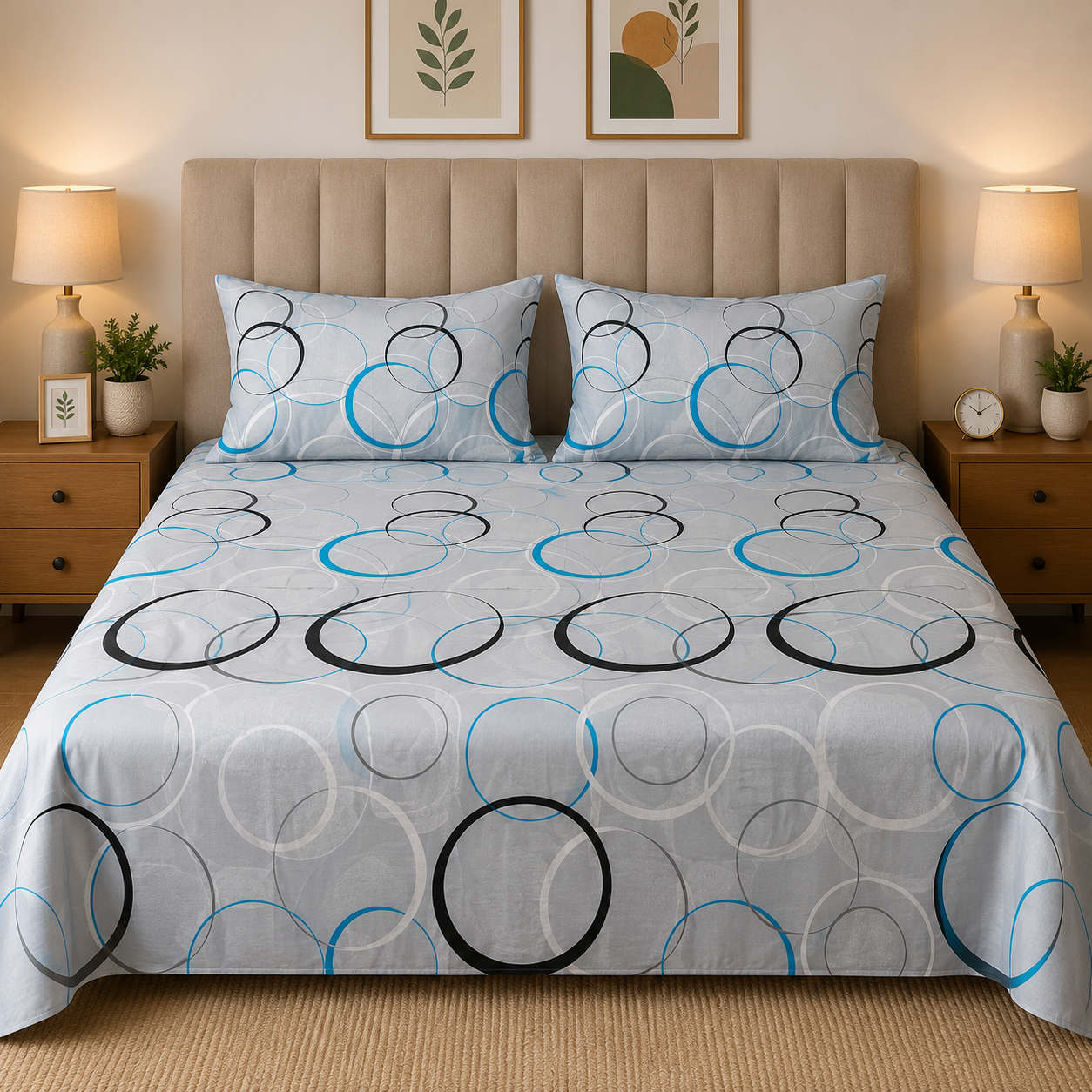 Elegant Ring  Bedsheet Set