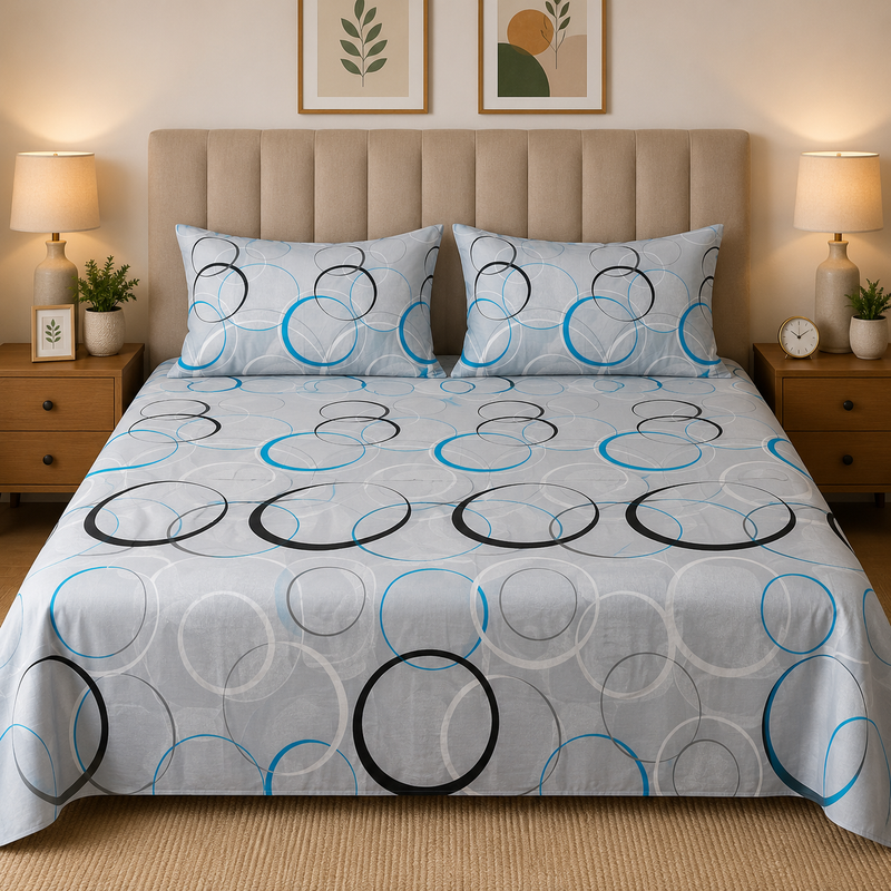 Elegant Ring  Bedsheet Set