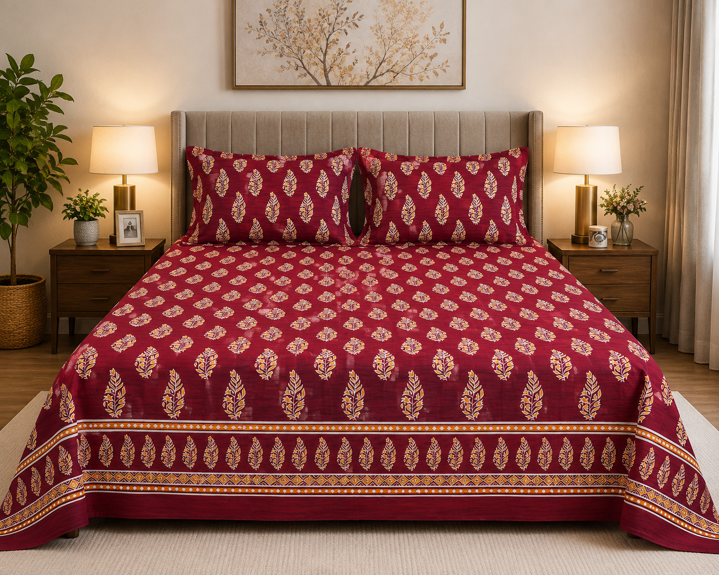 Royal Crest Micro Cotton Bedsheet