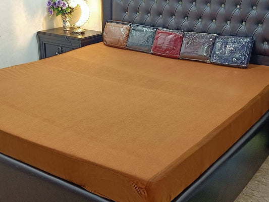 Brown Waterproof Mattress Protector – Terry Cotton