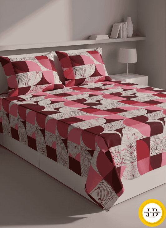 Blush Pink Luxury Bedsheet Set – Color Safe, Soft Cotton Fabric