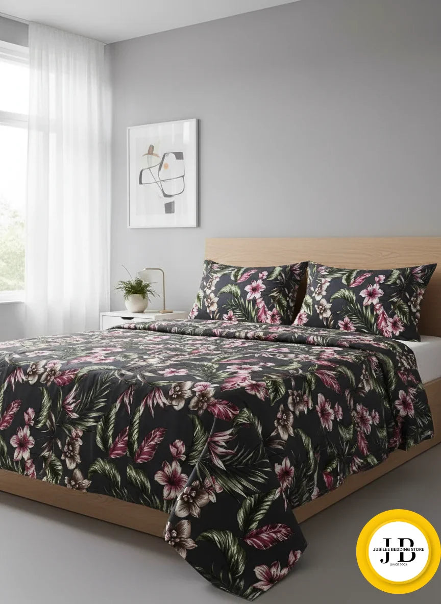 Premium Grey Bedsheet – Minimalist Look, Soft Touch Fabric