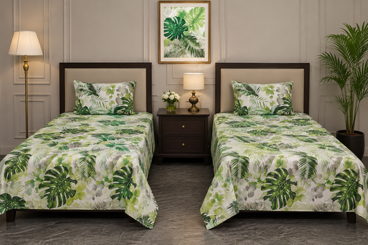 Forest Floral Print Single Bedsheet