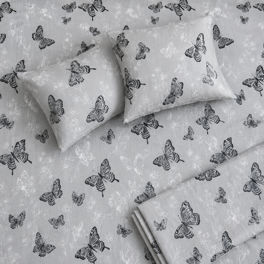 Royal Butterfly Printed Bedsheet