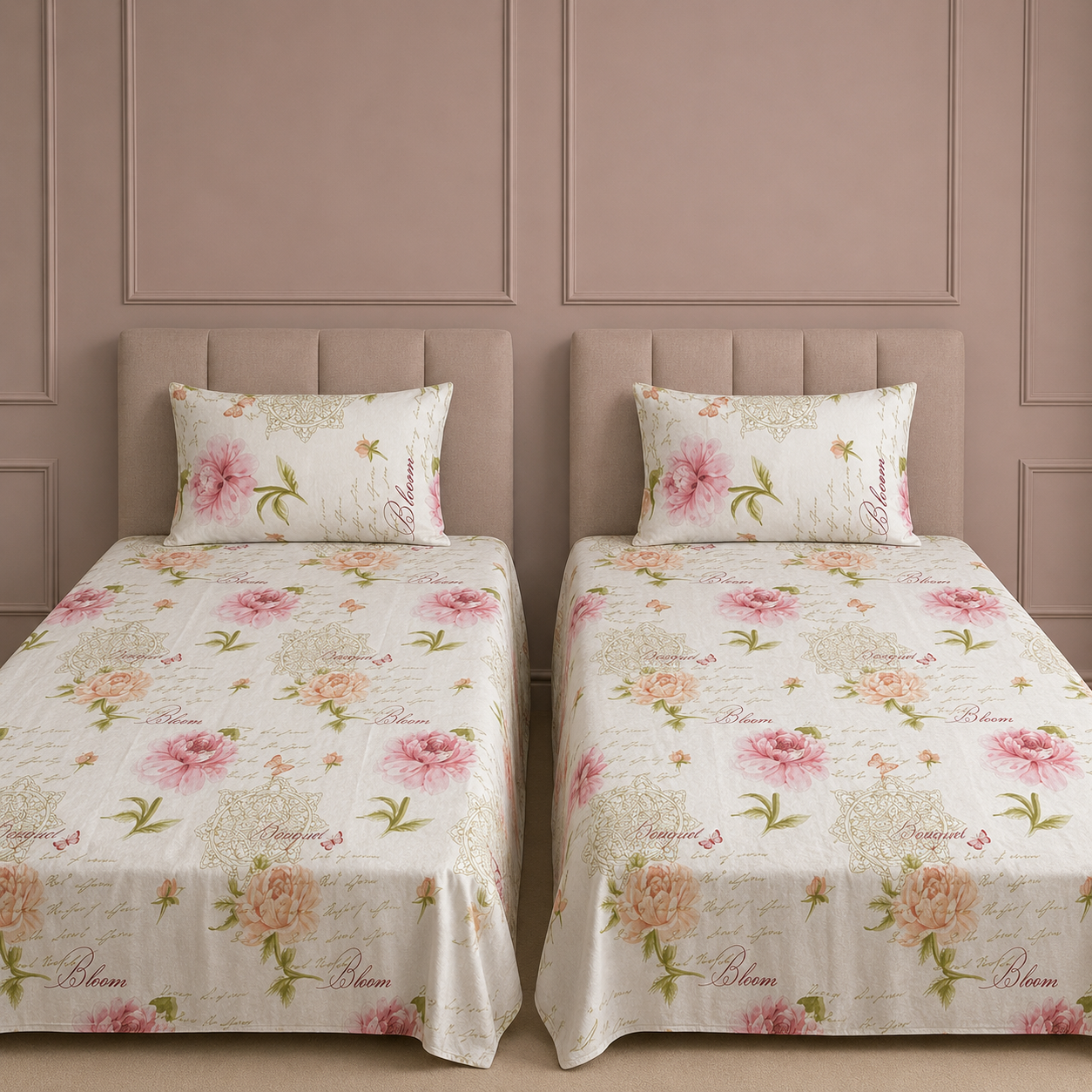 Blanc Luxe Single  Bedsheet Set