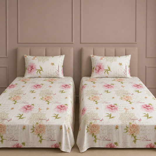 Blanc Luxe Single  Bedsheet Set