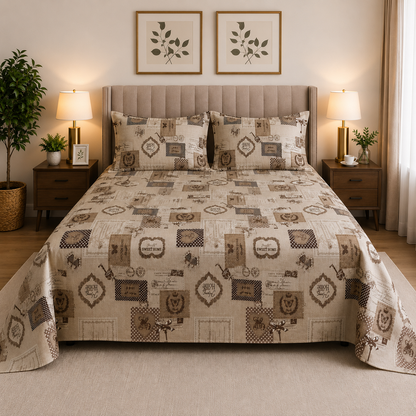 Blush Heart Cotton besheet