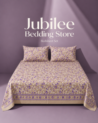 Lavender Meadow
 micro Cotton Bedsheet