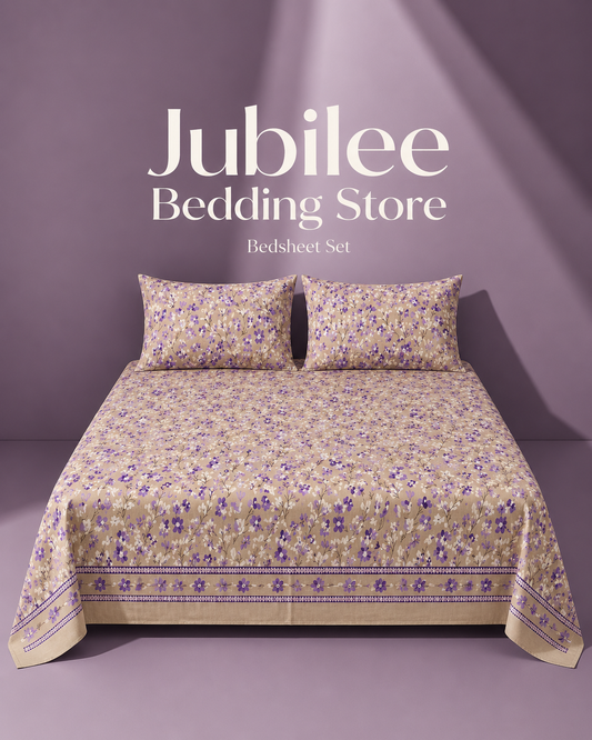 Lavender Meadow
 micro Cotton Bedsheet