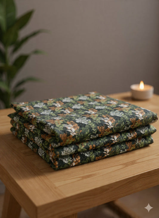 Emerald Green Deluxe Bedsheet Set – Rich Color & Soft Texture