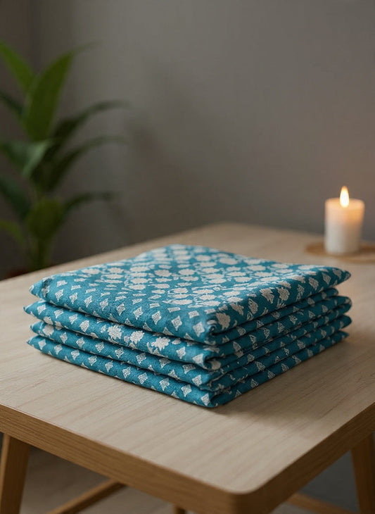 Royal Blue Bedsheet – Premium Fabric, Deep Rich Tone