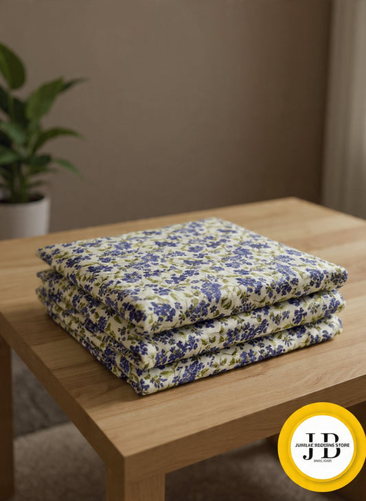 “Elegant Floral Cotton Bedsheet – Soft Fabric with Timeless Bedroom Look”