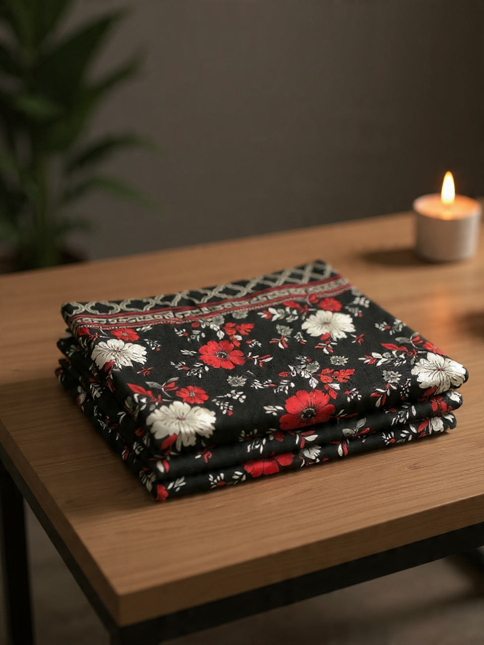 Black Cotton Bedsheet for Double Bed – Premium & Soft