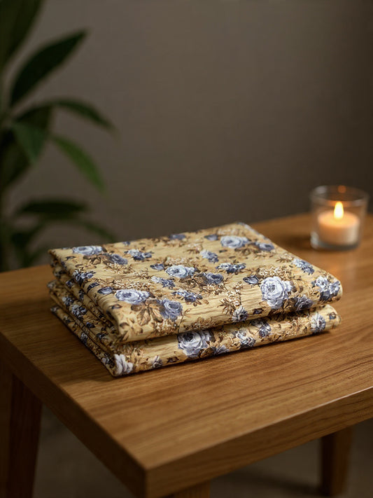 Beige Neutral Bedsheet – Soft Cotton Feel & Modern Minimal Look”