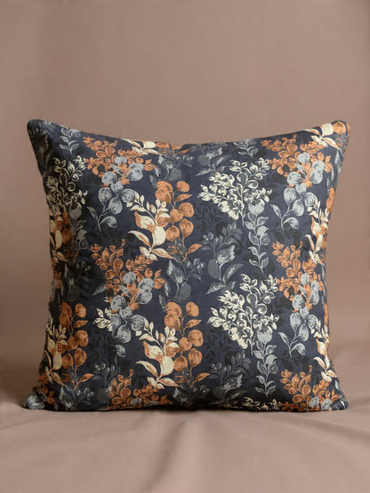 Modern Grey Leaf Print Bedsheet – Soft Fabric, Elegant Bedroom Look”