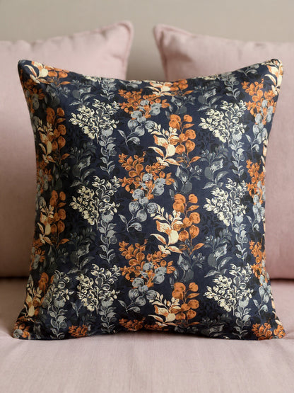 Modern Grey Leaf Print Bedsheet – Soft Fabric, Elegant Bedroom Look”