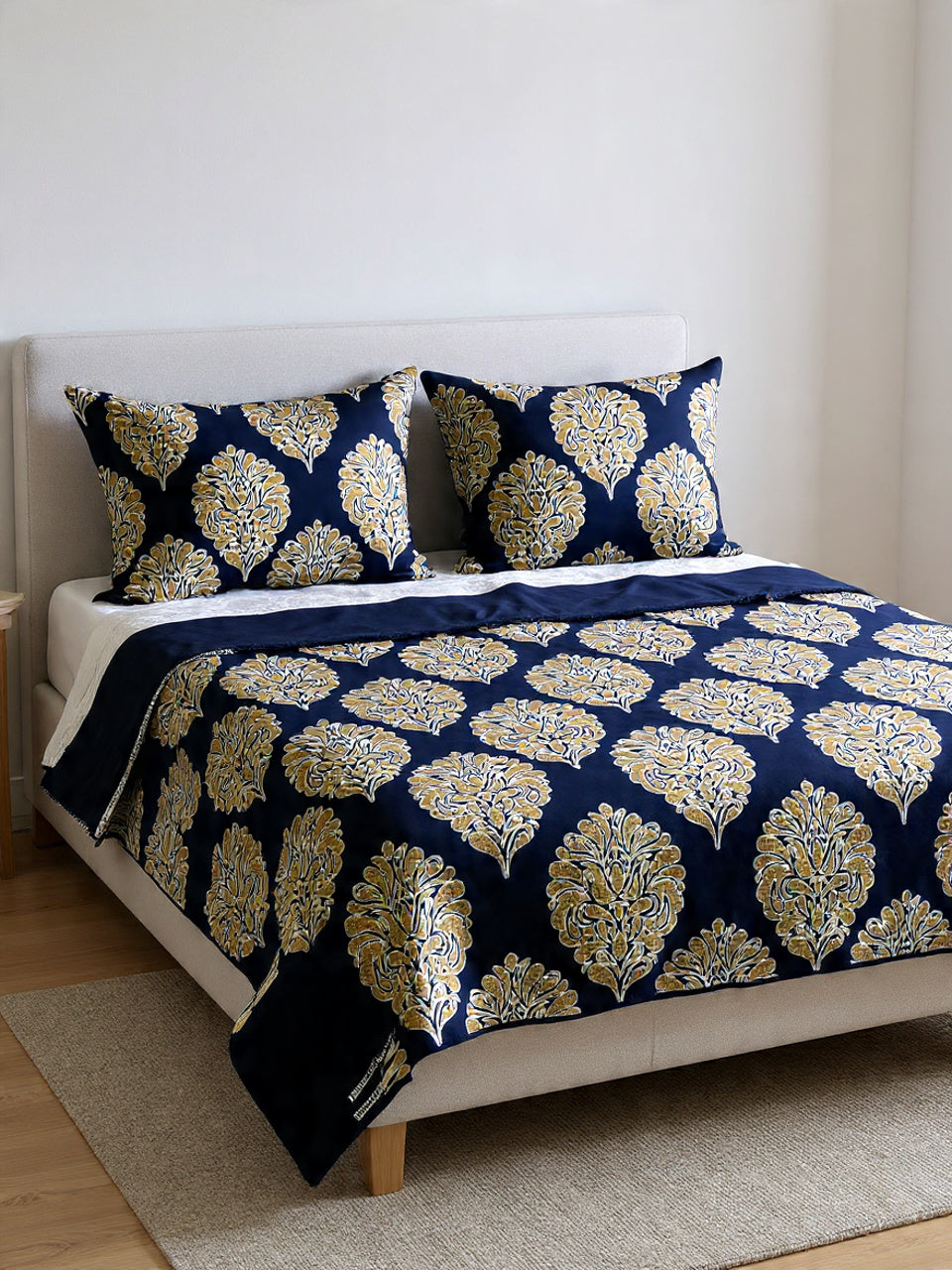 Premium Blue Bedsheet– Smooth & Durable Cotton