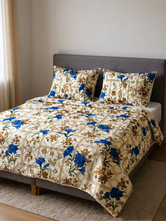 Ivory Off-White Elegant Bedsheet Set – Breathable Cotton Comfort  Bedsheet