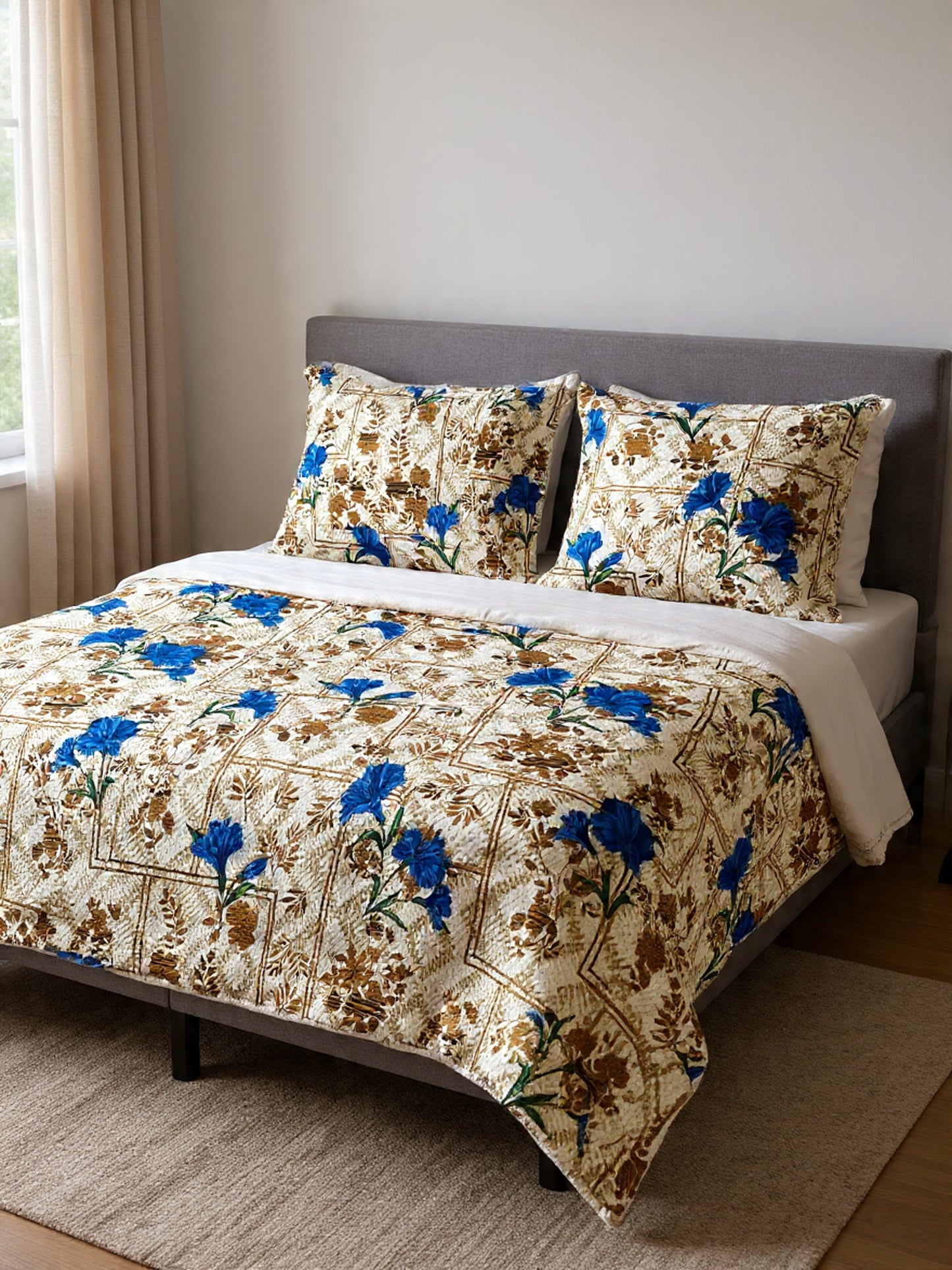 Ivory Off-White Elegant Bedsheet Set – Breathable Cotton Comfort  Bedsheet