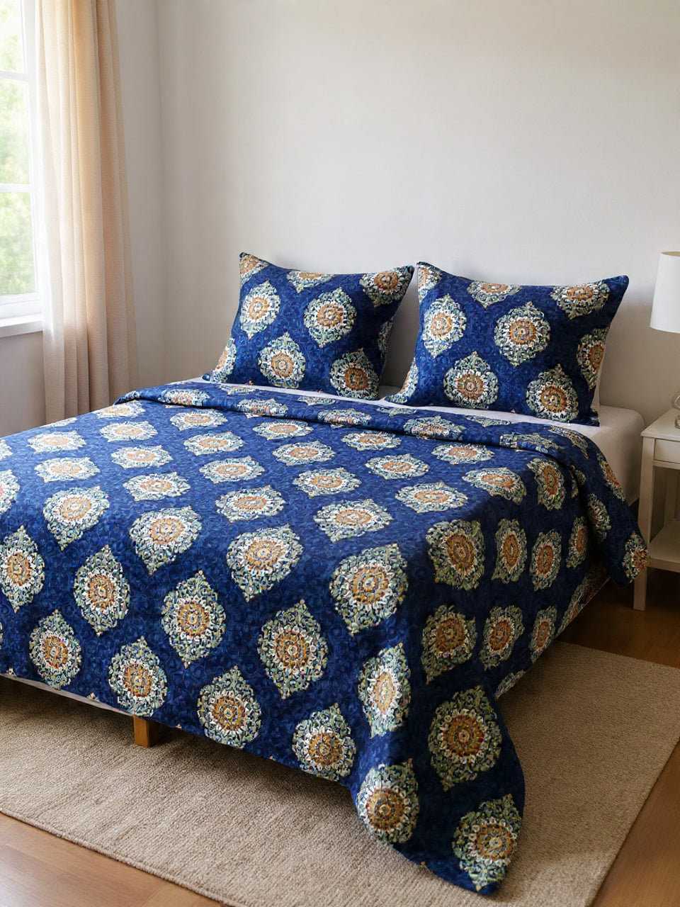 Royal Blue King Size Bedsheet – Deep Color Guarantee