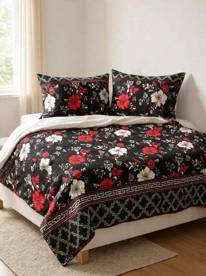 Black Cotton Bedsheet for Double Bed – Premium & Soft