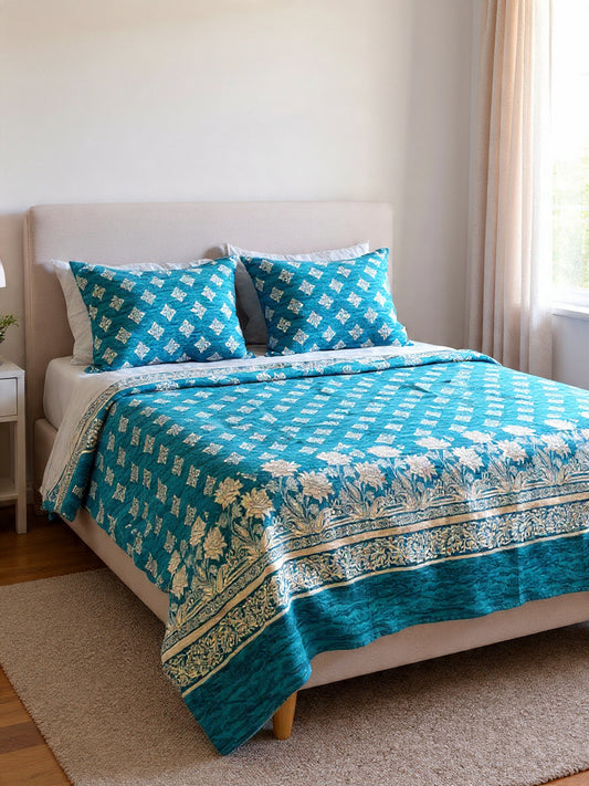 Royal Blue Bedsheet – Premium Fabric, Deep Rich Tone