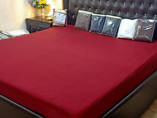 Mehroon Waterproof Mattress Protector – Terry Cotton